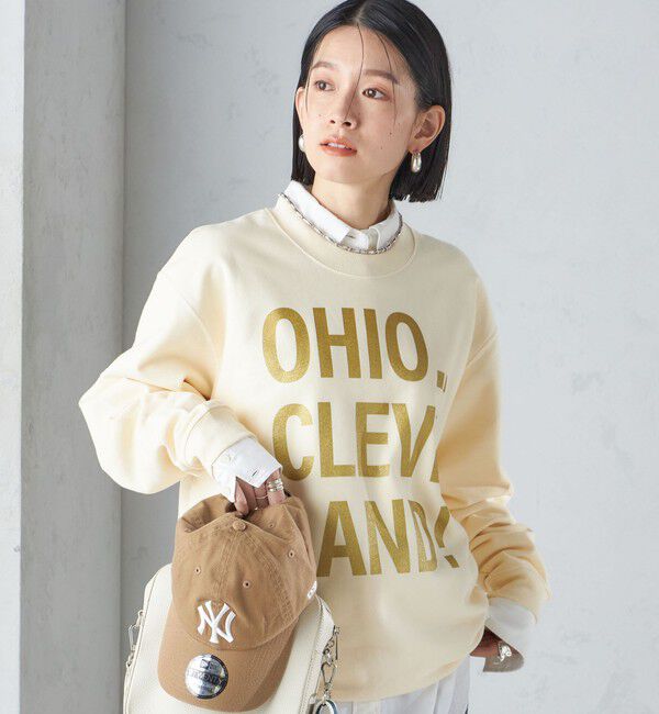 SHIPS for women「【SHIPS別注】Odub:〈手洗い可能〉メタリック ロゴ スウェット 24SS ◇」|スウェット・ジャージ|