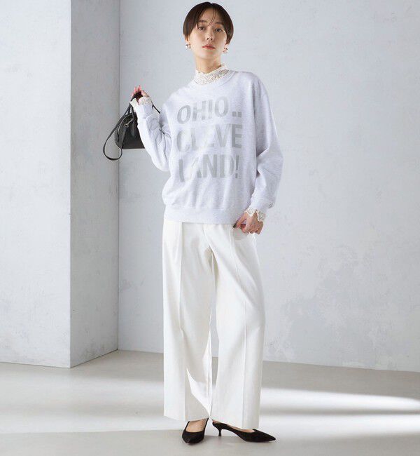 SHIPS for women「【SHIPS別注】Odub:〈手洗い可能〉メタリック ロゴ スウェット 24SS ◇」|スウェット・ジャージ|