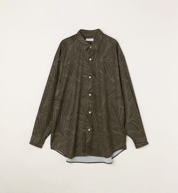 SHIPS any「SHIPS any: ダーク ボタニカル プリント バルーンスリーブ ルーズ シャツ◇」|シャツ・ブラウス|