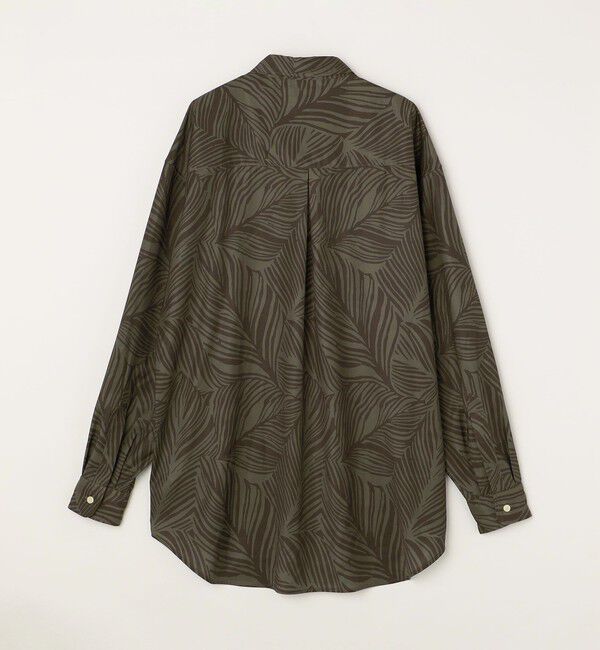 SHIPS any「SHIPS any: ダーク ボタニカル プリント バルーンスリーブ ルーズ シャツ◇」|シャツ・ブラウス|
