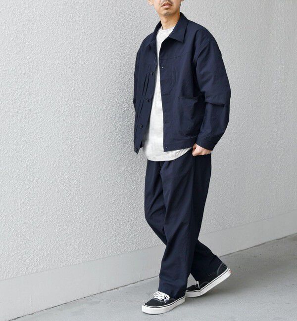 SHIPS any「SHIPS any: 〈撥水・軽量〉SOLOTEX(R) シアサッカー セミワイド イージーパンツ◆」|チノ|