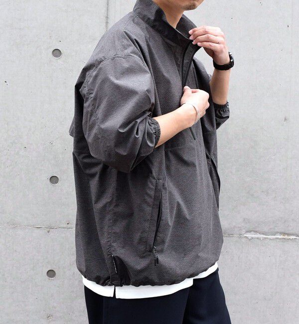 SHIPS any「SHIPS any: 〈撥水・透湿・軽量〉PERTEX(R) ハーフジップ プルオーバー ブルゾン (セットアップ対応)◇」|ブルゾン・スタジャン|