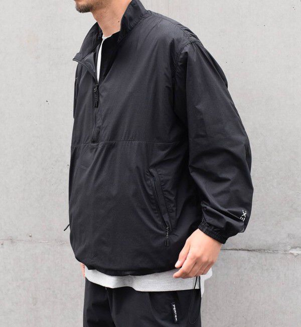 SHIPS any「SHIPS any: 〈撥水・透湿・軽量〉PERTEX(R) ハーフジップ プルオーバー ブルゾン (セットアップ対応)◇」|ブルゾン・スタジャン|