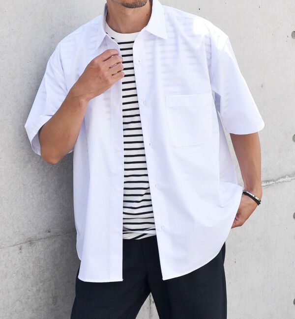 SHIPS any「SHIPS any: オーバーサイズ カラーパレット ハーフスリーブ シャツ◇」|シャツ・ブラウス|