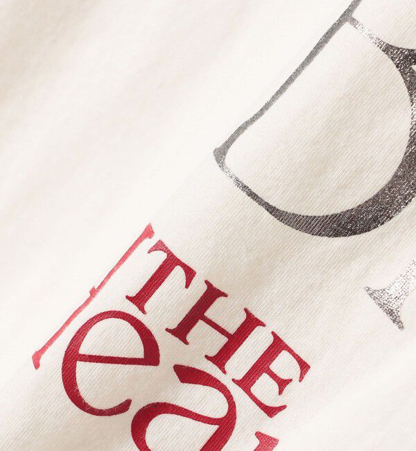 SHIPS for women「【WEB限定】〈手洗い可能〉フラワー 箔 プリント ロゴ TEE」|Tシャツ・カットソー|