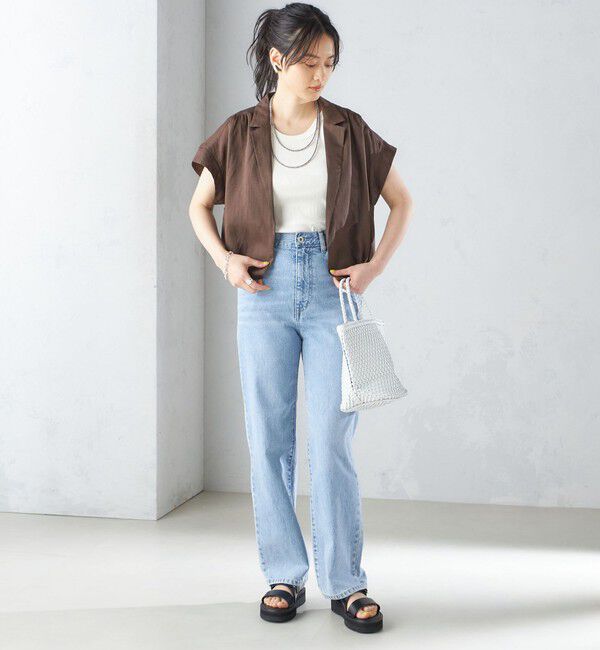 SHIPS for women「〈手洗い可能〉リネン ラペル デザイン 羽織 シャツ ◇」|シャツ・ブラウス|