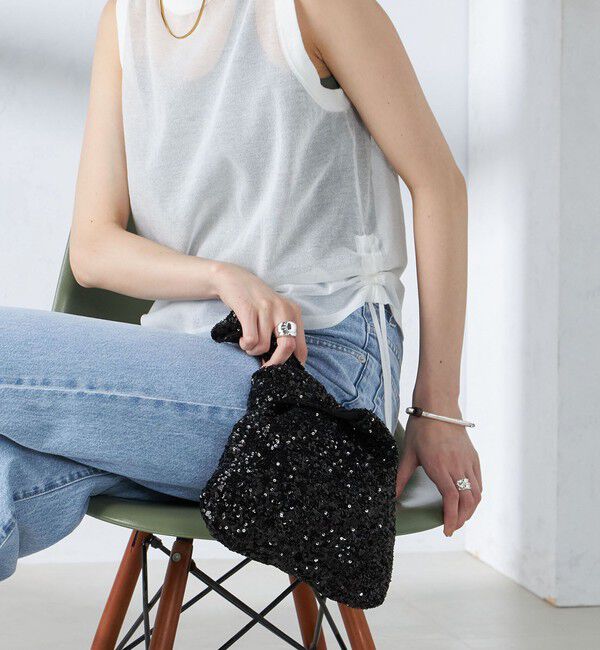 SHIPS for women「troisiemeCHACO:スパンコール バッグ」|ハンドバッグ|