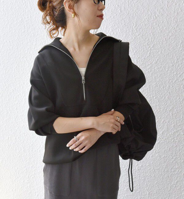 SHIPS any「SHIPS any:〈手洗い可能〉ハーフ ジップ ハイネック プルオーバー」|ニット・セーター|