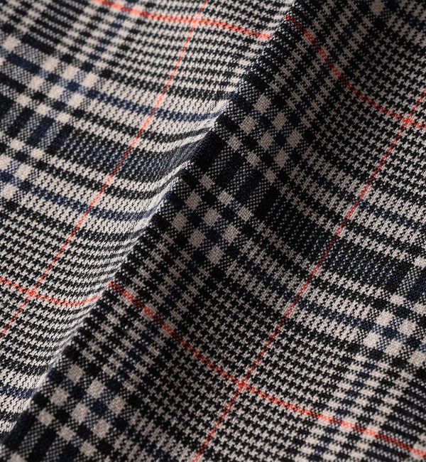 SHIPS for women「〈手洗い可能〉ウール混 チェック タック ワイド パンツ」|その他|