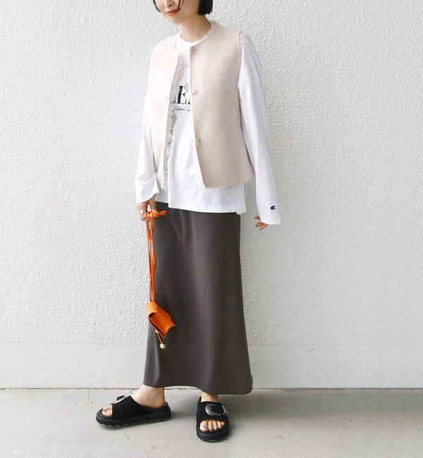 SHIPS for women「リバーシブル フェイクファー ボンディング ジレ」|ベスト・ジレ|