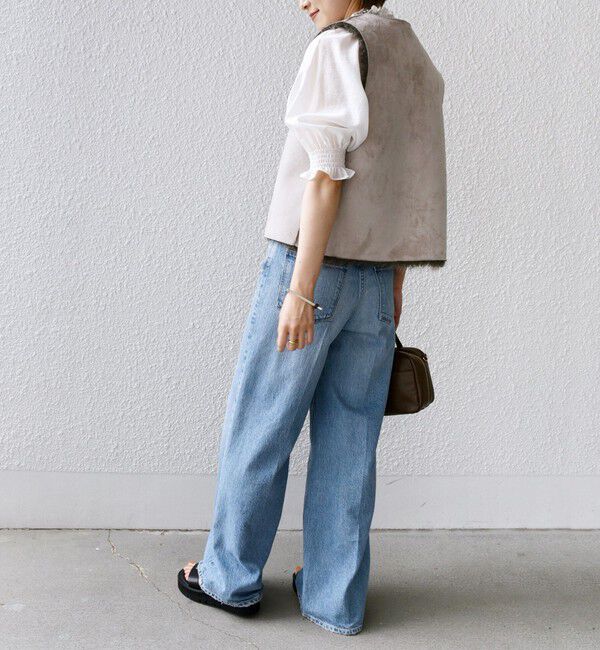 SHIPS for women「リバーシブル フェイクファー ボンディング ジレ」|ベスト・ジレ|