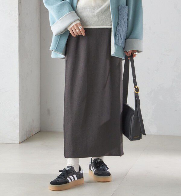 SHIPS for women「〈手洗い可能〉ジョーゼット ピンタック タイト スカート」|スカート|