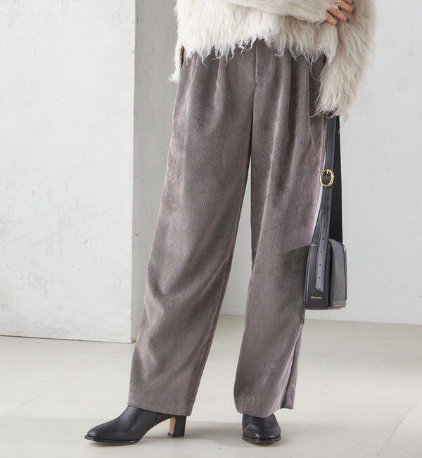 SHIPS for women「〈洗濯機可能〉コーデュロイ 2タック パンツ」|その他|