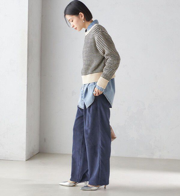 SHIPS for women「〈洗濯機可能〉コーデュロイ 2タック パンツ」|その他|