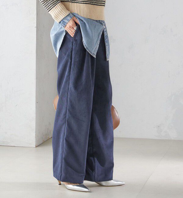 SHIPS for women「〈洗濯機可能〉コーデュロイ 2タック パンツ」|その他|