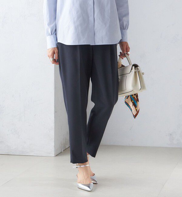 SHIPS for women「〈手洗い可能〉タック テーパード パンツ（セットアップ対応）」|その他|