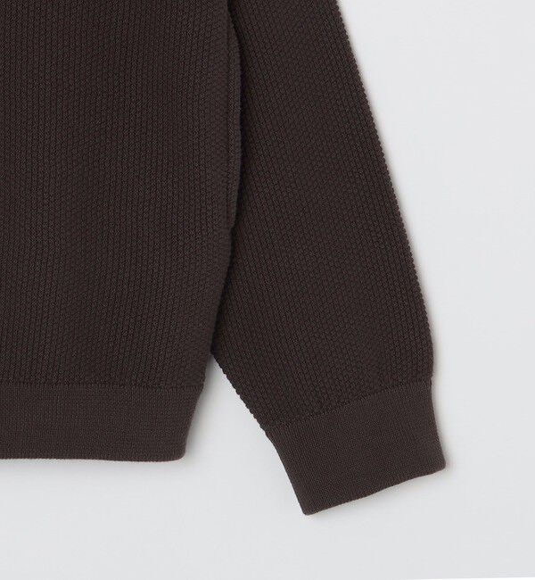 SHIPS「SHIPS:〈洗濯機可能〉SOLOTEX(R) コットン ピケ クルーネック ジップ カーディガン」|カーディガン|