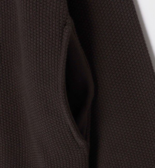 SHIPS「SHIPS:〈洗濯機可能〉SOLOTEX(R) コットン ピケ クルーネック ジップ カーディガン」|カーディガン|