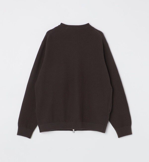 SHIPS「SHIPS:〈洗濯機可能〉SOLOTEX(R) コットン ピケ クルーネック ジップ カーディガン」|カーディガン|