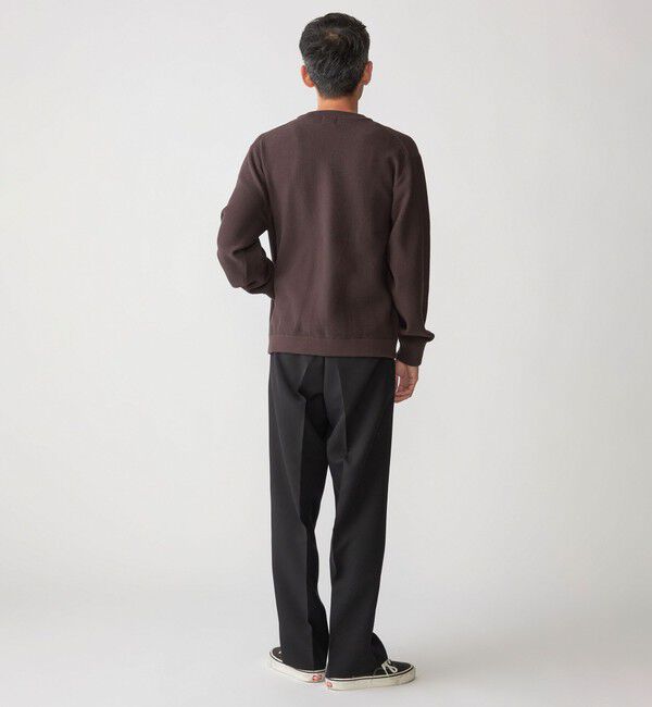 SHIPS「SHIPS:〈洗濯機可能〉SOLOTEX(R) コットン ピケ クルーネック ジップ カーディガン」|カーディガン|