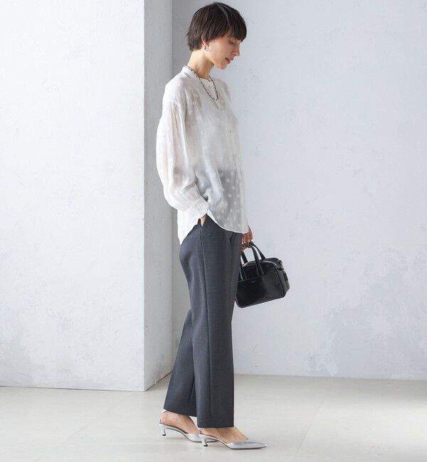 SHIPS for women「フラワー カット ジャカード ブラウス」|シャツ・ブラウス|