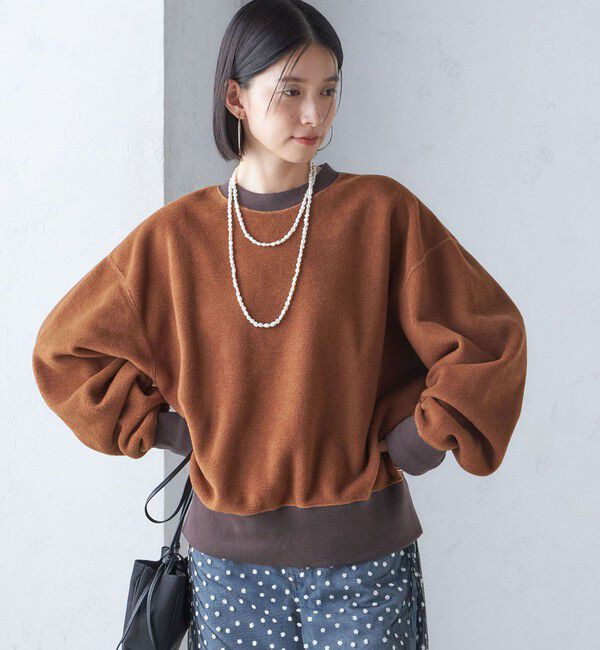 SHIPS for women「onit:〈洗濯機可能〉フリース ショート トップス」|Tシャツ・カットソー|