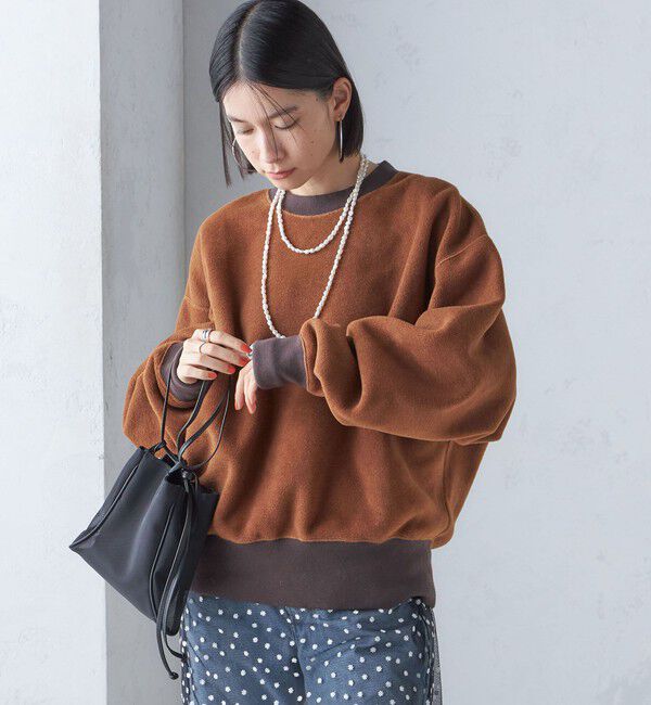 SHIPS for women「onit:〈洗濯機可能〉フリース ショート トップス」|Tシャツ・カットソー|