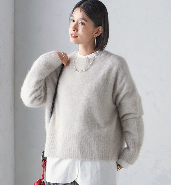 SHIPS for women「〈手洗い可能〉FOX クルーネック プルオーバー」|ニット・セーター|