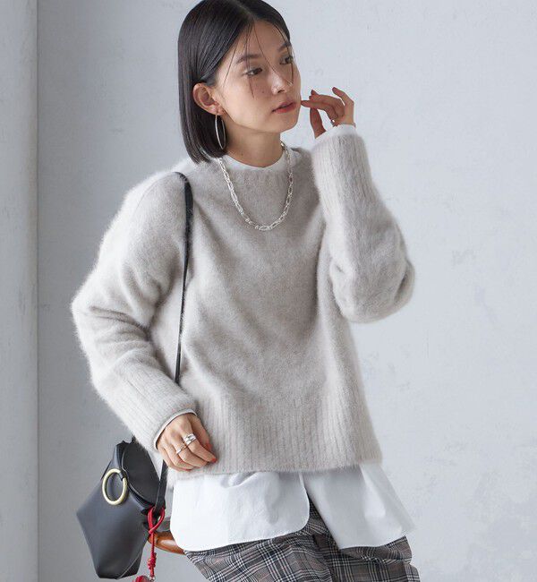 SHIPS for women「〈手洗い可能〉FOX クルーネック プルオーバー」|ニット・セーター|