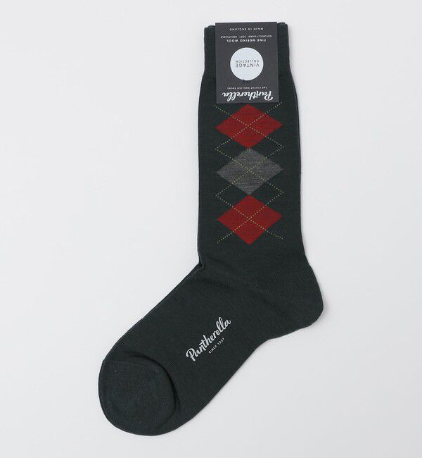SHIPS「PANTHERELLA: LOCKE アーガイルチェック ソックス」|ソックス|ロイヤルブルー