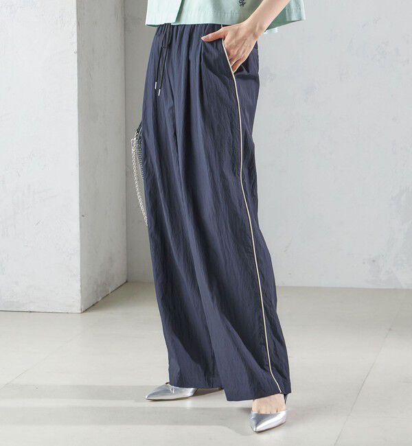 SHIPS for women「〈手洗い可能〉ナイロン混 ドロスト パンツ」|その他|