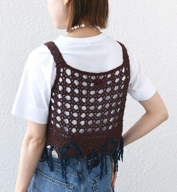 SHIPS for women「LOGAN KNITTING MILLS:〈手洗い可能〉モール ビスチェ」|ニット・セーター|