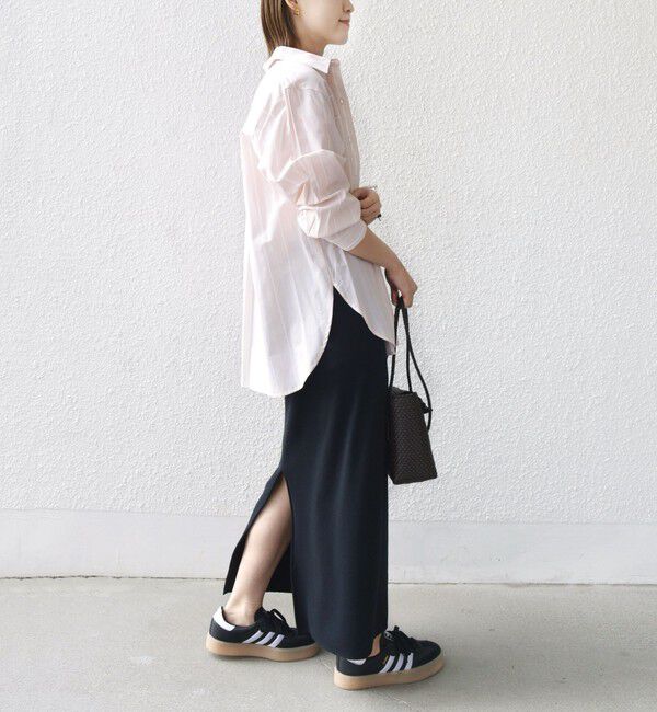 SHIPS for women「【WEB限定】〈洗濯機可能〉アシンメトリー ストライプ シャツ」|シャツ・ブラウス|