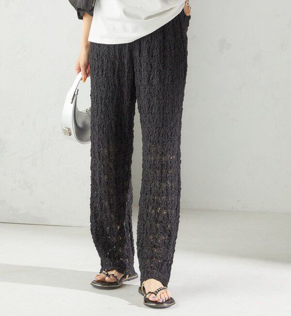 SHIPS for women「〈手洗い可能〉ラッセル レース イージー パンツ」|その他|