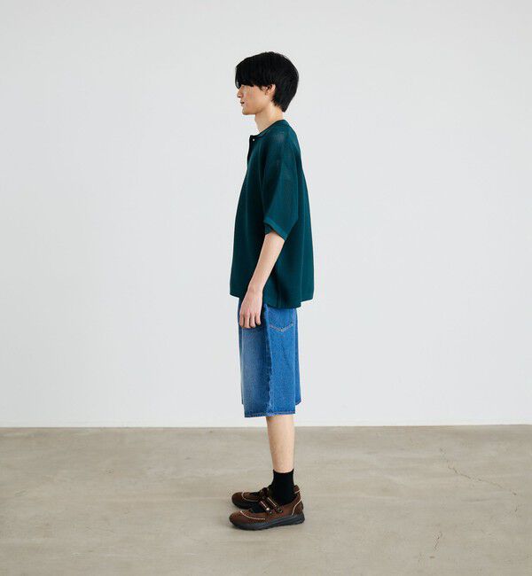 SHIPS「City Ambient Products:〈手洗い可能〉ポリエステル メッシュ ニット ショートスリーブ ポロ」|ポロシャツ|