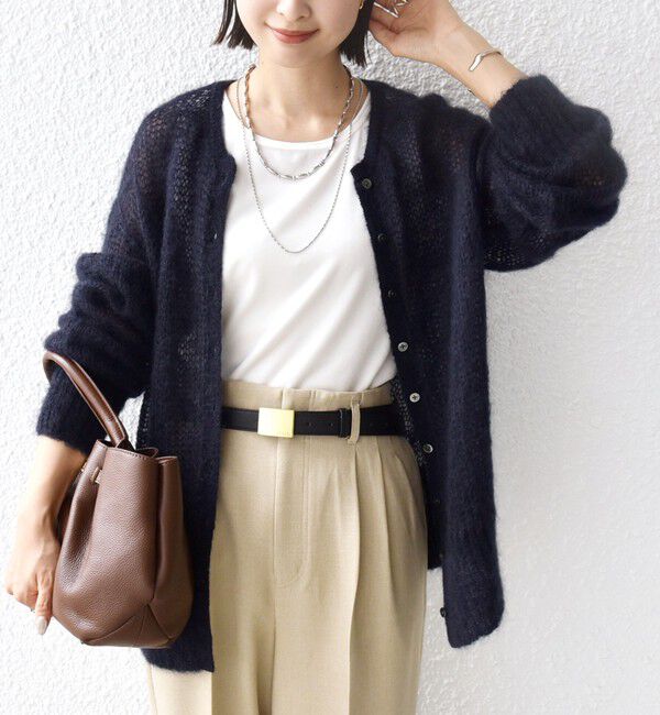 SHIPS for women「モヘヤ クルーネック カーディガン」|カーディガン|