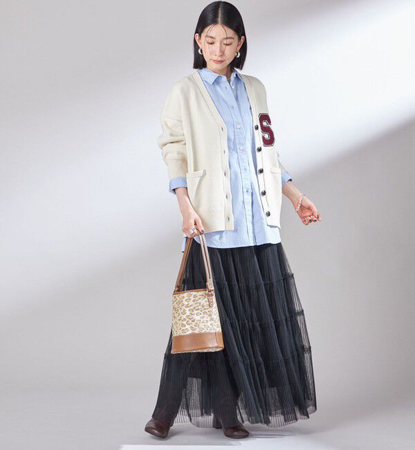 SHIPS for women「〈手洗い可能〉サガラ ワッペン レタード カーディガン」|カーディガン|