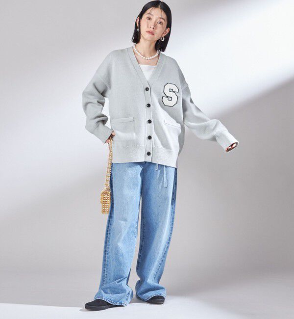 SHIPS for women「〈手洗い可能〉サガラ ワッペン レタード カーディガン」|カーディガン|