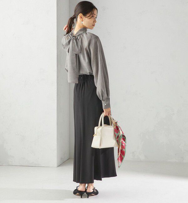 SHIPS for women「〈手洗い可能〉アセテート混 バックサテン マーメイド スカート」|スカート|