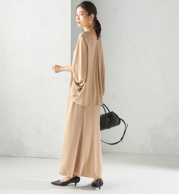 SHIPS for women「〈手洗い可能〉アセテート混 バックサテン マーメイド スカート」|スカート|