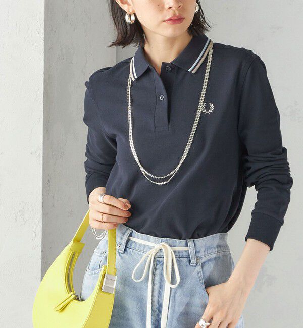 SHIPS for women「FRED PERRY:G3636 FRED PERRY SHIRT」|ポロシャツ|ネイビー