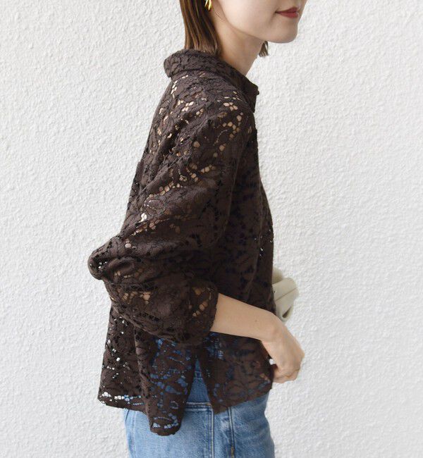 SHIPS for women「〈手洗い可能〉レース シャツ 羽織」|シャツ・ブラウス|