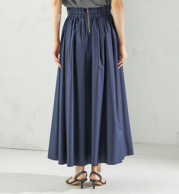 SHIPS for women「〈手洗い可能〉タイプライター チンツ タック ギャザー スカート」|スカート|