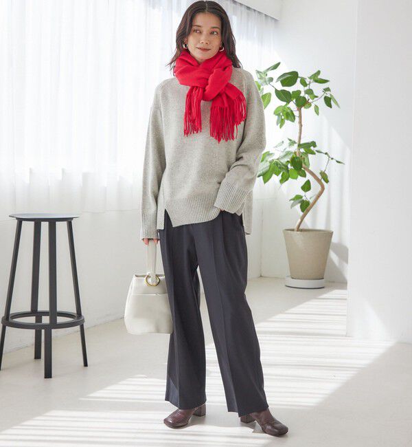 SHIPS for women「〈手洗い可能〉ウール カシミヤ ハイネック プルオーバー」|ニット・セーター|