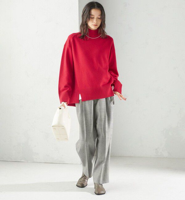 SHIPS for women「〈手洗い可能〉ウール カシミヤ ハイネック プルオーバー」|ニット・セーター|