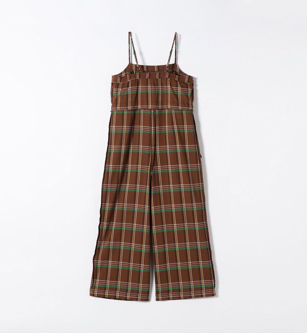 SHIPS any「SHIPS any:〈洗濯機可能〉チェック フリル ティアード サロペット」|オールインワン|