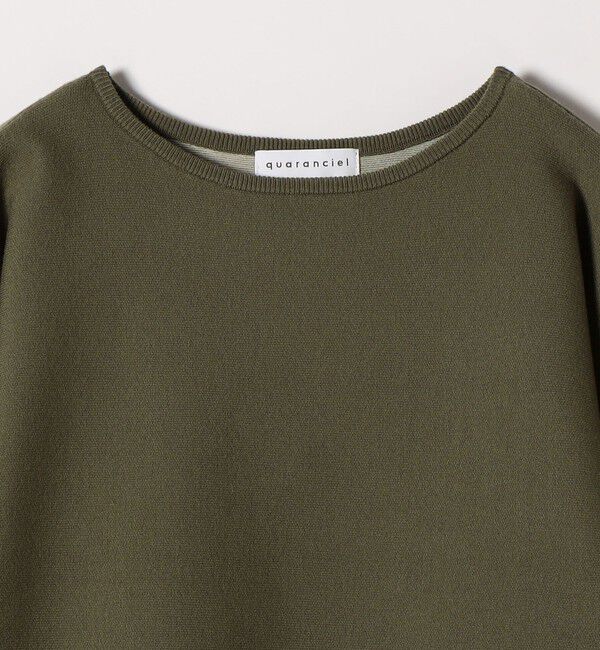 quaranciel「quaranciel:〈手洗い可能〉ダブルフェイス ボートネック パフ ニット プルオーバー」|ニット・セーター|