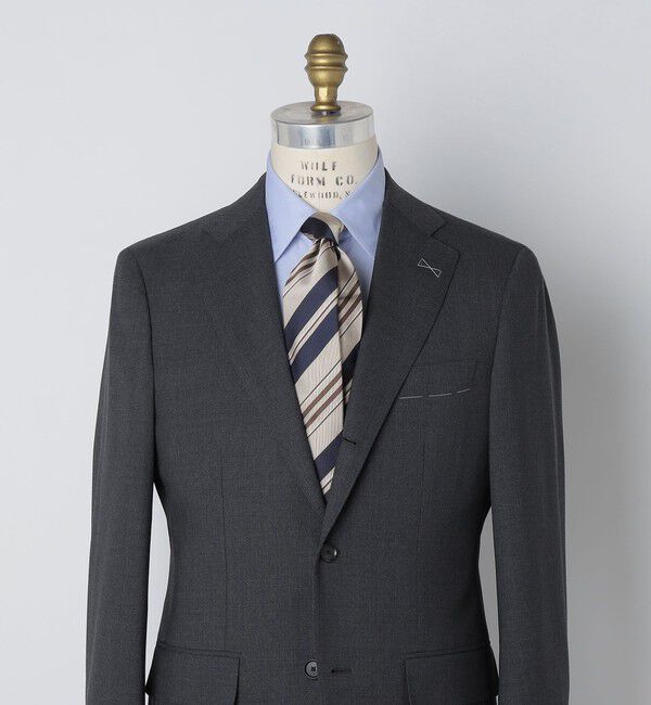 SHIPS「FRANCO BASSI: シルク レジメンタル ネクタイ」|ネクタイ・蝶ネクタイ|