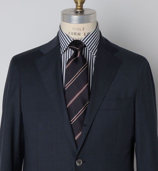 SHIPS「SHIPS: シルク レップ レジメンタル ネクタイ」|ネクタイ・蝶ネクタイ|ダークブルー