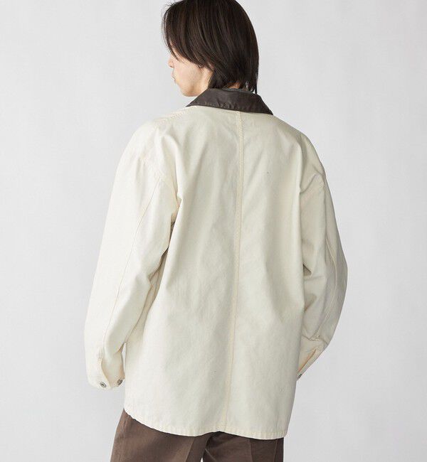 SHIPS「City Ambient Products: オーバーサイズ カバーオール ワーク ジャケット」|ブルゾン・スタジャン|